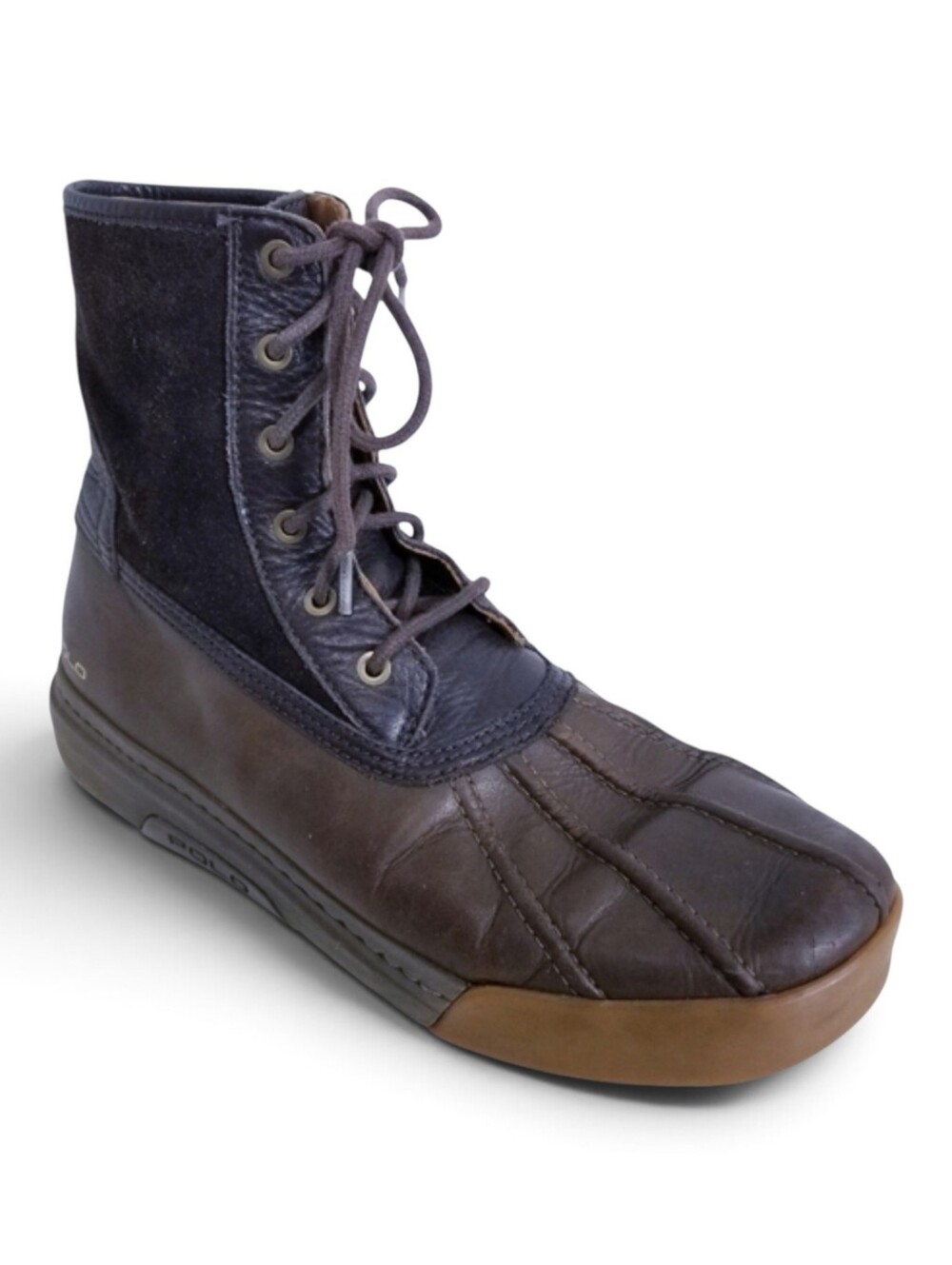 Polo Ralph Lauren Boots 11.5 Declan Leather Water Repellent Outdoor Dark Brown R